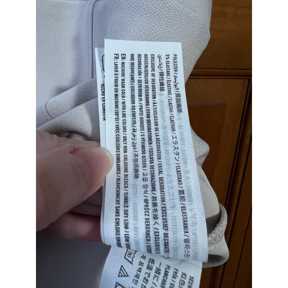 Abercrombie & Fitch Women's Cream Corset Style Bodysuit Thick Strap Size XL - Picture 7 of 10